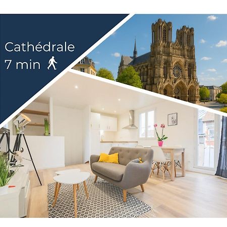 Appartement Lumineux Proche Cathedrale Reims Esterno foto